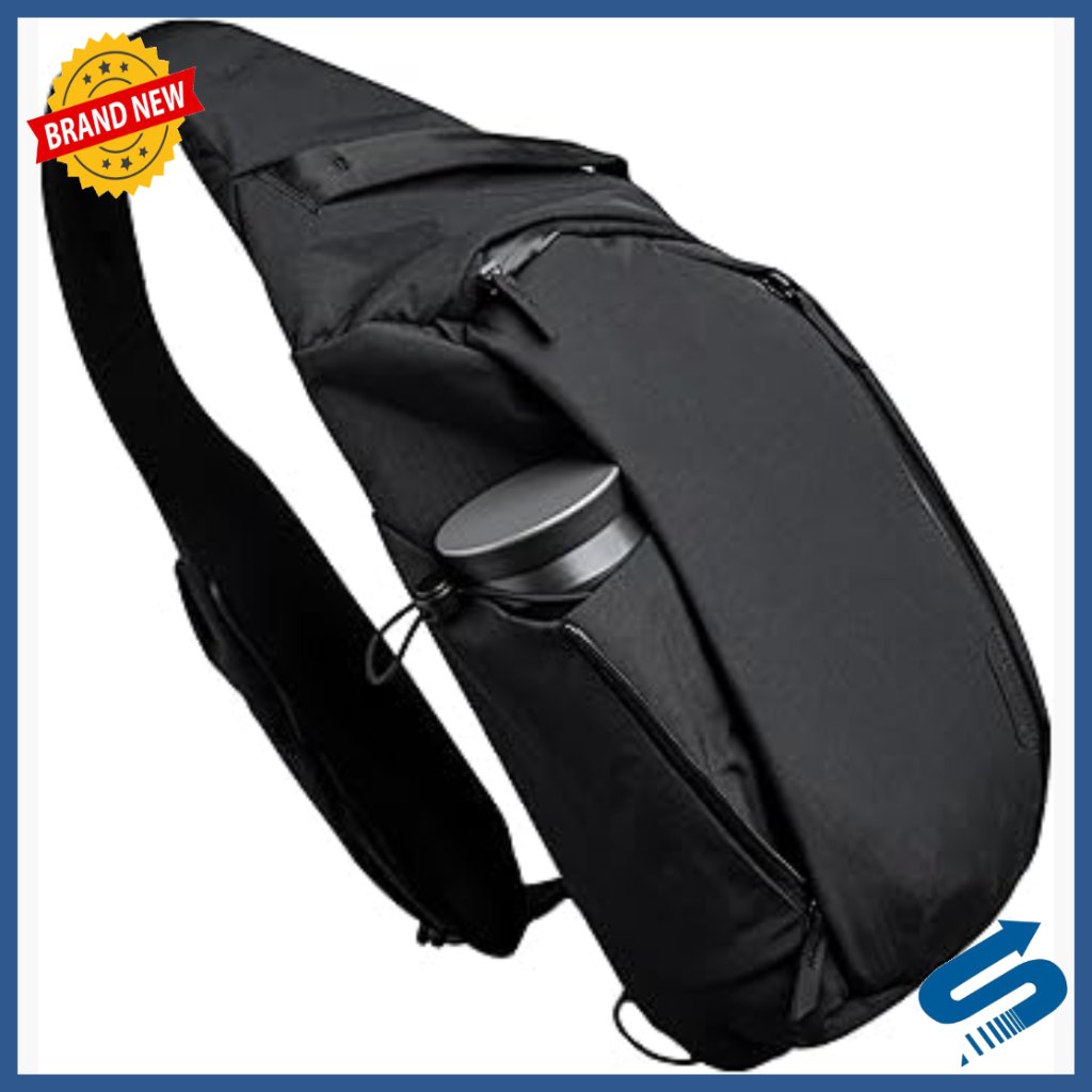 Left Shoulder Crossbody Sling Bag 7.5l With Tablet Sleeve Expandable Pocket